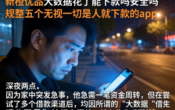 新橙优品大数据花了能下款吗安全吗，规整五个无视一切是人就下款的app