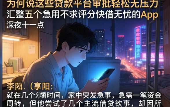 为何说这些贷款平台审批轻松无压力，汇整五个急用不求评分快借无忧的app