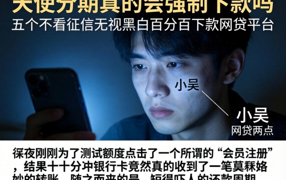 天使分期真的会强制下款吗，详尽说明五个不看征信无视黑白百分百下款网贷平台