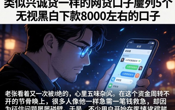 类似兴诚贷一样的网贷口子,胪列5个无视黑白下款8000左右的口子