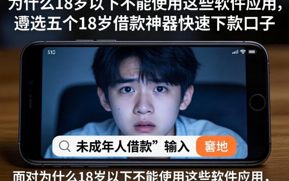 为什么18岁以下不能使用这些软件应用，遴选五个18岁借款神器快速下款口子