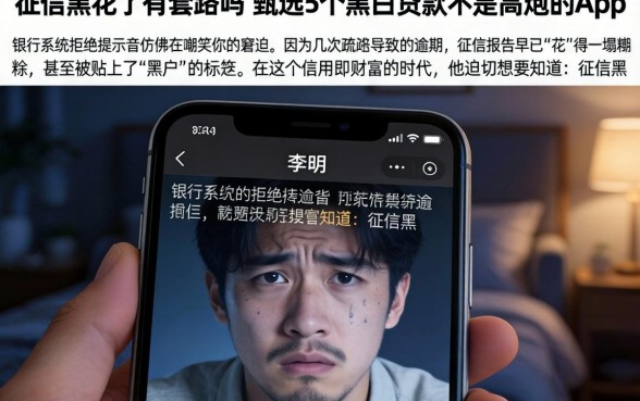 征信黑花了有套路吗，甄选5个黑白贷款不是高炮的app