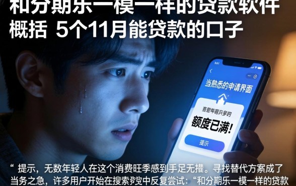 和分期乐一模一样的贷款软件，概括5个11月能贷款的口子
