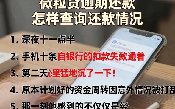 微粒贷逾期还款怎样查询还款情况,罗列5个摆脱欠款束缚贷款新软件