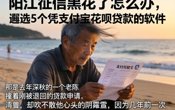 阳江征信黑花了怎么办，遴选5个凭支付宝花呗贷款的软件