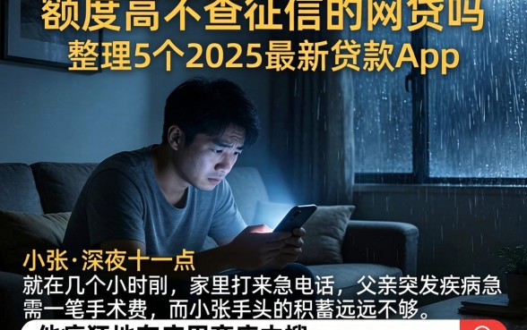 额度高不查征信的网贷吗，整理5个2025最新贷款app