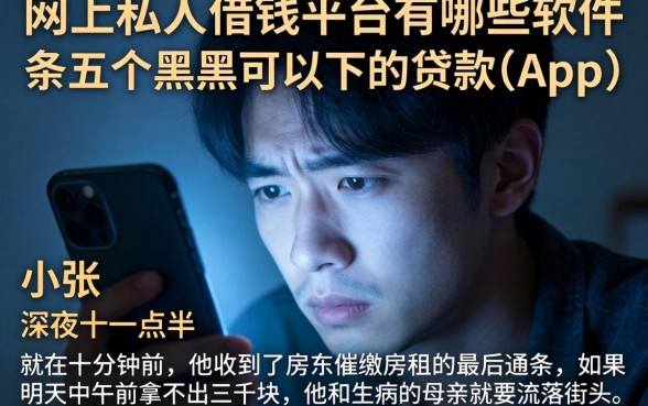 网上私人借钱平台有哪些软件，条列五个黑户可以下的贷款app