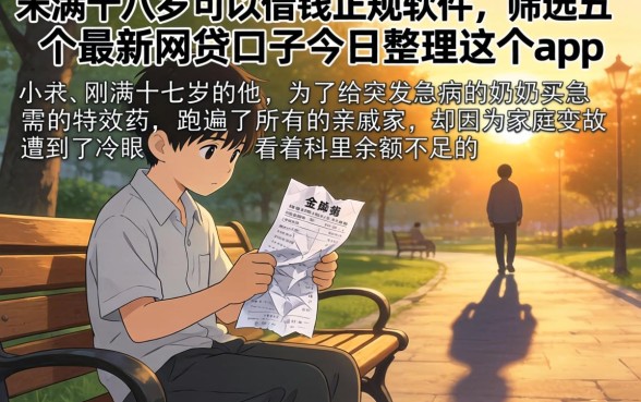 未满十八岁可以借钱的正规软件，筛选五个最新网贷口子今日整理这五个app