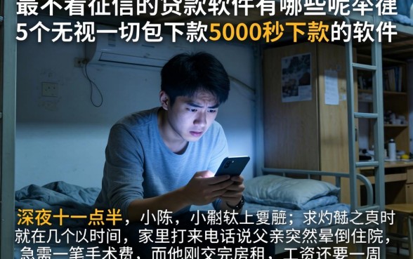 最不看征信的贷款软件有哪些呢，枚举5个无视一切包下款5000秒下款的软件