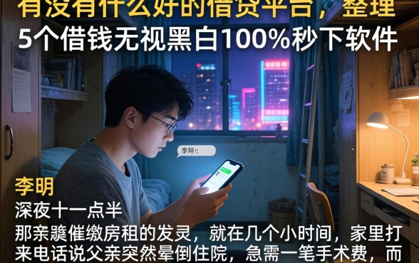 有没有什么好的借贷平台，整理5个借钱无视黑白100%秒下软件