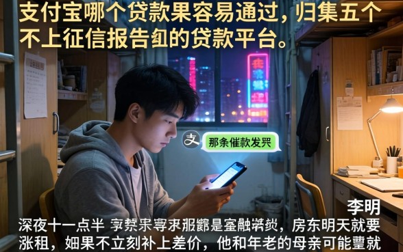 支付宝哪个贷款最容易通过,归集五个不上征信报告的贷款平台