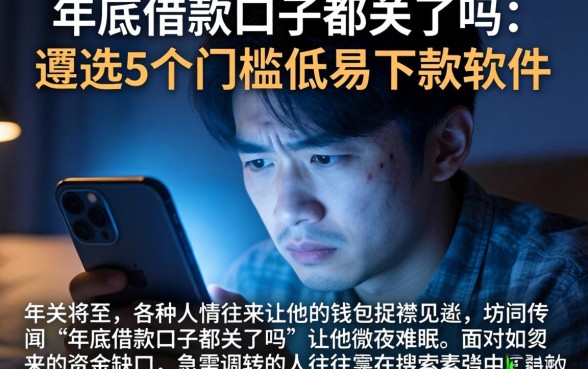 年底借款口子都关了吗，遴选5个门槛低易下款软件
