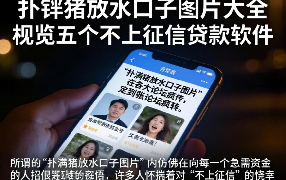扑满猪放水口子图片大全，概览五个不上征信的贷款软件