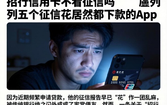 招行信用卡不看征信吗,胪列五个征信花居然都下款的app