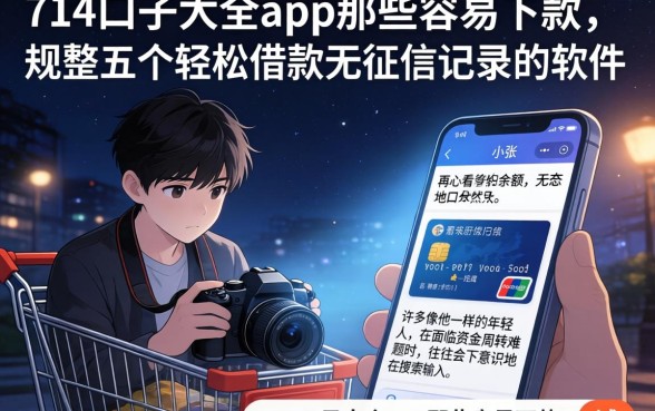 714口子大全app那些容易下款，规整五个轻松借款无征信记录的软件