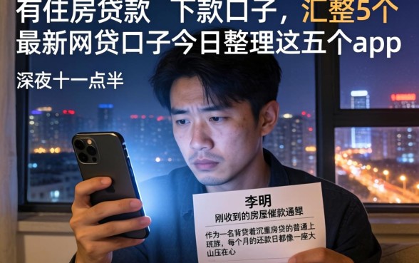 有住房贷款的下款口子,汇整5个最新网贷口子今日整理这五个app