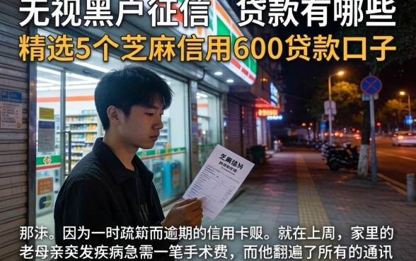 无视黑户征信的贷款有哪些，精选5个芝麻信用600贷款口子
