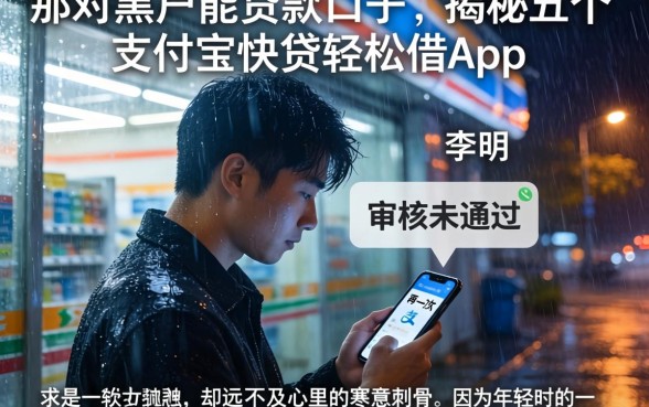 针对黑户能贷款的口子，揭秘五个支付宝快贷轻松借app