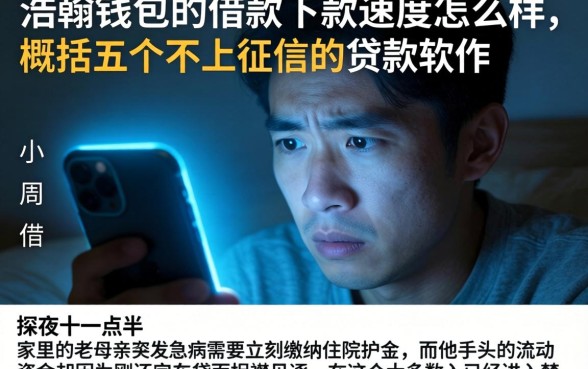 浩翰钱包的借款下款速度怎么样，概括五个不上征信的贷款软件