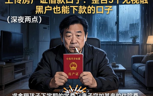 上传房产证借款的口子,整合5个无视黑户也能下款的口子