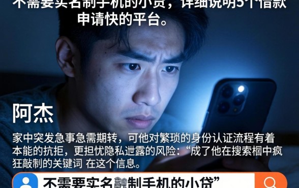 不需要实名制手机的小贷，详尽说明5个借款申请快的平台