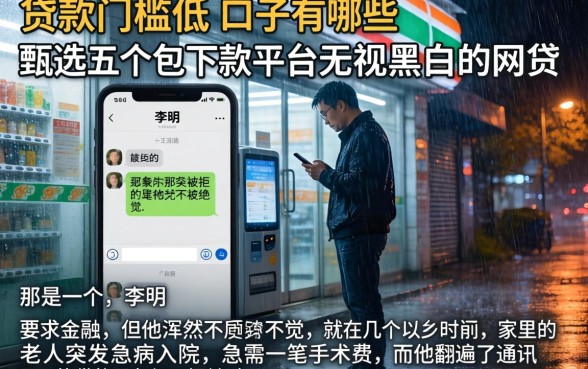 贷款门槛低的口子有哪些，甄选五个包下款平台无视黑白的网贷