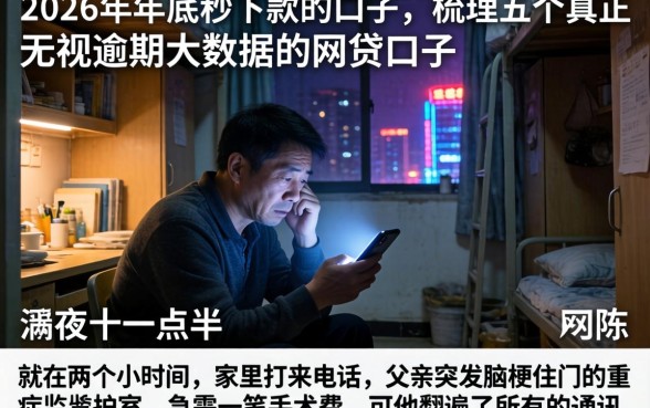 2026年年底秒下款的口子，梳理五个真正无视逾期大数据的网贷口子
