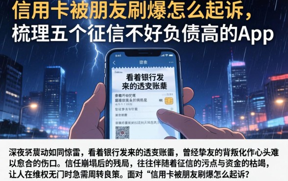 信用卡被朋友刷爆怎么起诉,梳理五个征信不好负债高的app