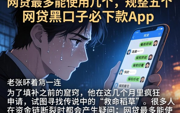 网贷最多能使用几个，规整五个网贷黑口子必下款app