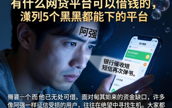 有什么网贷平台可以借钱的，胪列5个黑户都能下的平台