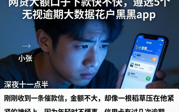 网贷大额口子下款快不快，遴选5个无视逾期大数据花户黑户app