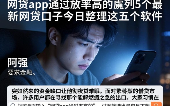 网贷app通过率高的，胪列5个最新网贷口子今日整理这五个软件