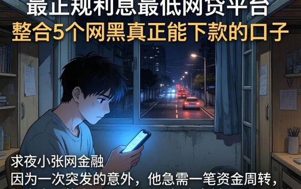 最正规利息最低的网贷平台，整合5个网黑真正能下款的口子