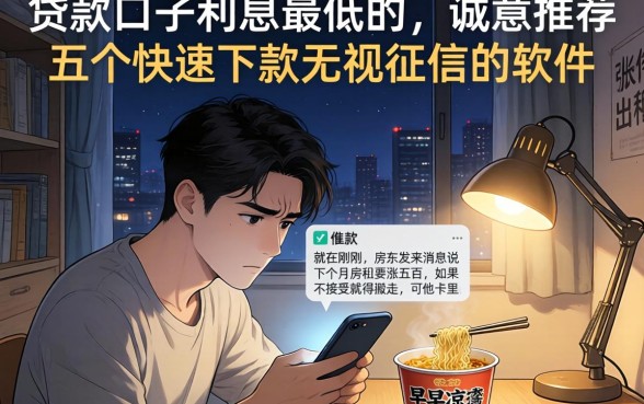 贷款口子利息最低的,诚意推荐五个快速下款无视征信的软件