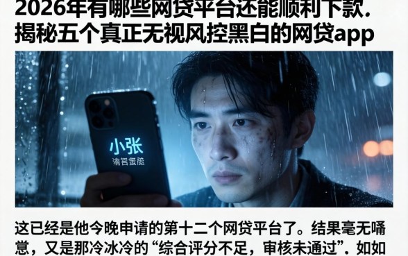 2026年有哪些网贷平台还能顺利下款，揭秘五个真正无视风控黑白的网贷app