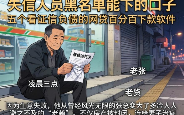 失信人员黑名单能下的口子，详细阐述五个不看征信负债的网贷百分百下款软件
