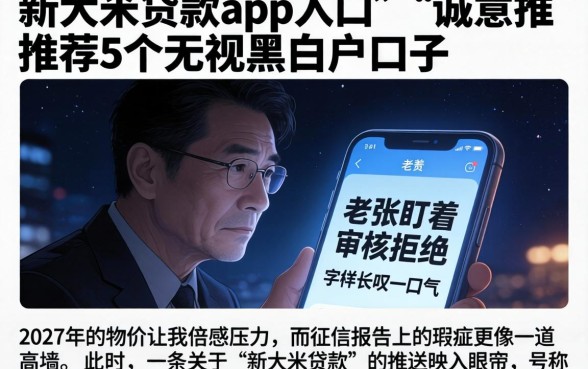 新大米贷款app入口，诚意推荐5个无视黑白户口子