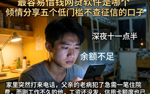最容易借钱的网贷软件是哪个，倾情分享五个低门槛不查征信的口子