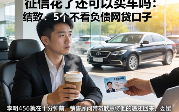 征信花了还可以买车吗，细致阐述5个不看负债的网贷口子
