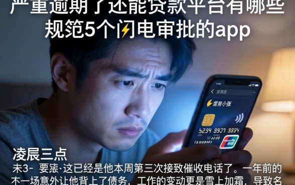 严重逾期了还能贷款的平台有哪些，规整5个闪电审批的app