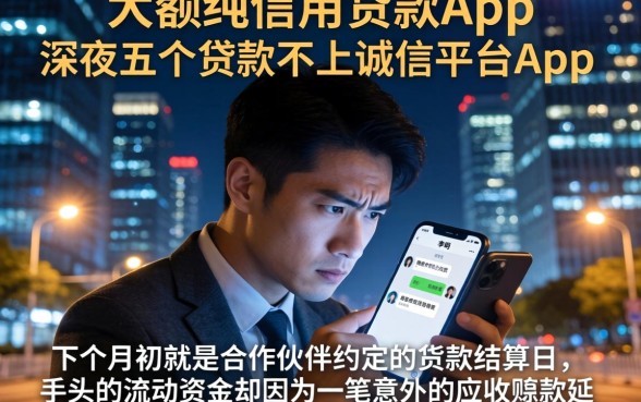 大额纯信用贷款app，归纳五个贷款不上诚信平台的app