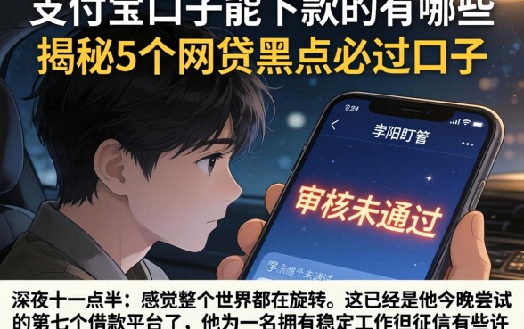 支付宝口子能下款的有哪些,揭秘5个网贷黑户必过口子