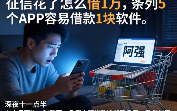 征信花了怎么借1万，条列5个APP容易借款1万块的软件
