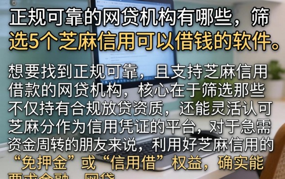 正规可靠的网贷机构有哪些，筛选5个芝麻信用可以借钱的软件