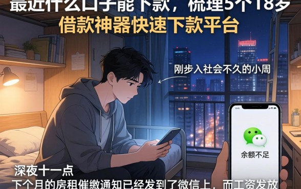 最近什么口子能下款，梳理5个18岁借款神器快速下款平台