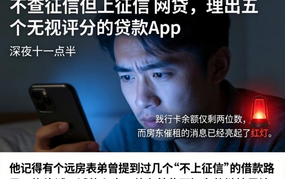 不查征信但上征信的网贷,理出五个无视评分的贷款app