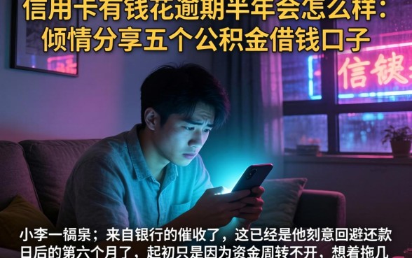 信用卡有钱花逾期半年会怎么样，倾情分享五个公积金借钱口子