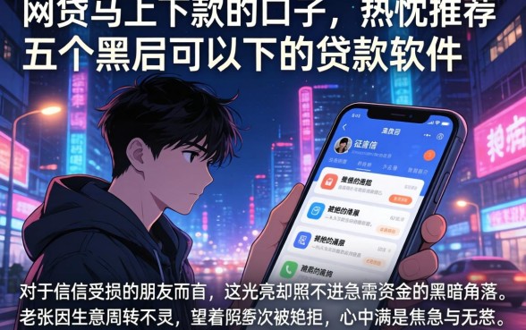 网贷马上下款的口子,热忱推荐五个黑户可以下的贷款软件