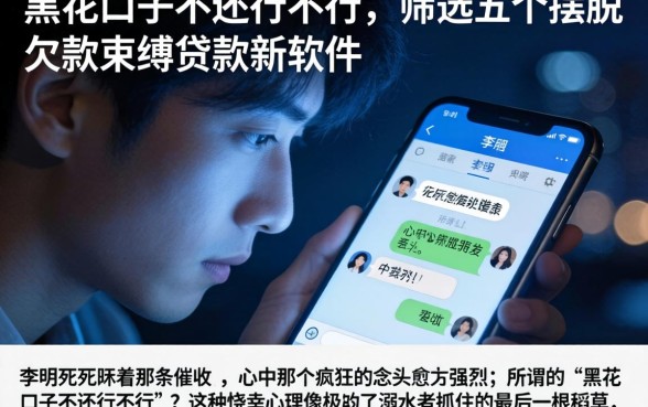 黑花口子不还行不行，筛选五个摆脱欠款束缚贷款新软件