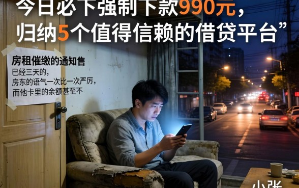 今日必下强制下款990元，归纳5个值得信赖的借贷平台